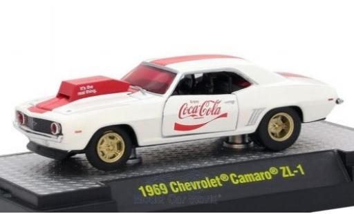 Chevrolet Camaro ZL1 1/64 M2 Machines ZL1 blanco/rojo Coca Cola 1969 coche miniatura