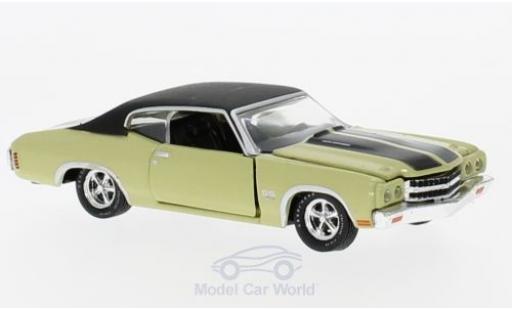 Chevrolet Chevelle 1970 1/64 M2 Machines SS 454 metalico verde/negro 1970 coche miniatura