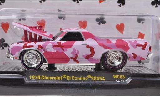 Coche miniatura Chevrolet El Camino 1/64 M2 Machines Tuning rojo 1970 Motorhaube mit Funktion Ground Pounders Wild Cards Chevrolet El Camino 1/64 M2 Machines Tuning rojo 1970 Motorhaube mit Funktion Ground Pounders Wild Cards coche miniatura