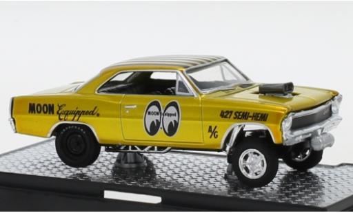 Chevrolet Nova 1/64 M2 Machines Gasser Tuning Mooneyes - Moon Equipped 1967 coche miniatura