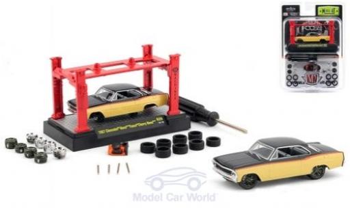 Coche miniatura Chevrolet Nova 1/64 M2 Machines metalico amarillo/negro Foose Cherry 1967 Model-Kit Bausatz inklusive 4 Ersatzrädern Chevrolet Nova 1/64 M2 Machines metalico amarillo/negro Foose Cherry 1967 Model-Kit Bausatz inklusive 4 Ersatzrädern coche miniatura