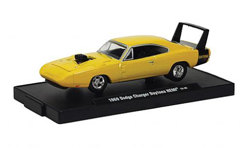Coche miniatura Dodge Charger 1/64 M2 Machines Daytona HEMI amarillo 1969 voiture Drivers Dodge Charger 1/64 M2 Machines Daytona HEMI amarillo 1969 voiture Drivers coche miniatura