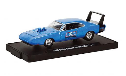 Coche miniatura Dodge Charger 1/64 M2 Machines Daytona HEMI metalico azul B & M 1969 voiture Drivers Dodge Charger 1/64 M2 Machines Daytona HEMI metalico azul B & M 1969 voiture Drivers coche miniatura