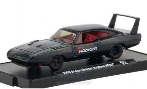Coche miniatura Dodge Charger 1/64 M2 Machines Daytona HEMI metalico anthrazit Hooker 1969 Dodge Charger 1/64 M2 Machines Daytona HEMI metalico anthrazit Hooker 1969 coche miniatura