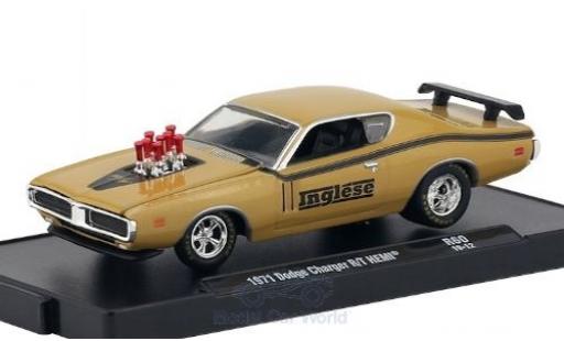 Coche miniatura Dodge Charger 1/64 M2 Machines R/T HEMI beige/matt-negro Inglese 1971 Dodge Charger 1/64 M2 Machines R/T HEMI beige/matt-negro Inglese 1971 coche miniatura