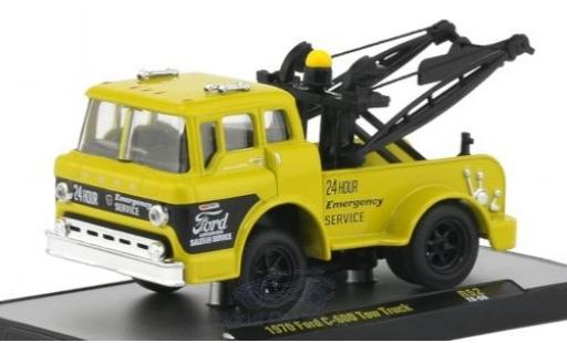 Ford C600 1/64 M2 Machines C-600 Tow Truck amarillo/negro 1970 coche miniatura