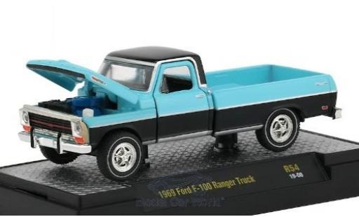 Coche miniatura Ford F-1 1/64 M2 Machines 00 Ranger Truck negro/azul 1969 Ford F-1 1/64 M2 Machines 00 Ranger Truck negro/azul 1969 coche miniatura