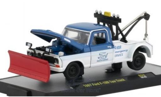Coche miniatura Ford F-1 1/64 M2 Machines 00 Tow Truck azul/blanco 1967 Ford F-1 1/64 M2 Machines 00 Tow Truck azul/blanco 1967 coche miniatura
