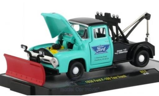 Coche miniatura Ford F-1 1/64 M2 Machines 00 Tow Truck türkis/negro 1956 Ford F-1 1/64 M2 Machines 00 Tow Truck türkis/negro 1956 coche miniatura