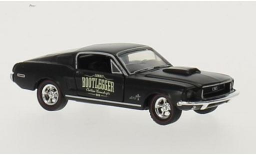Ford Mustang 1/64 M2 Machines Cobra-Jet negro Bootlegger 1968 coche miniatura