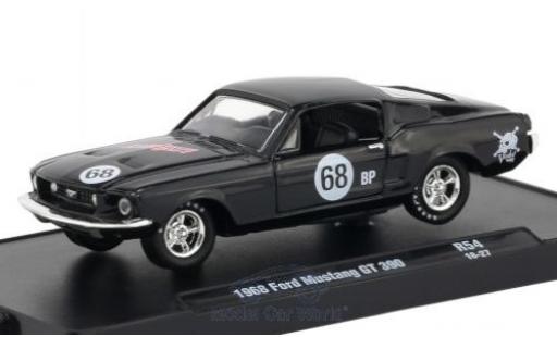 Ford Mustang GT 1/64 M2 Machines GT 390 negro 1968 coche miniatura
