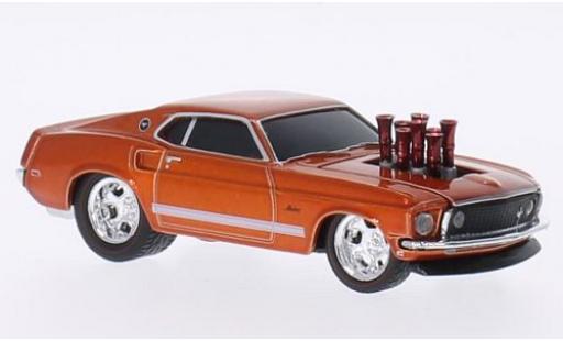 Ford Mustang 1/64 M2 Machines Tuning metalico kupfer 1969 Ground Pounders coche miniatura