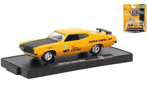Coche miniatura Ford Torino 1/64 M2 Machines Cobra naranja Power by 1970 Ford Torino 1/64 M2 Machines Cobra naranja Power by 1970 coche miniatura