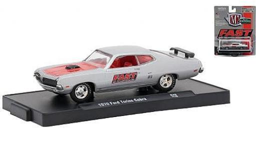 Coche miniatura Ford Torino 1/64 M2 Machines Cobra gris/rojo FAST (Fuel Air Spark Technology) 1970 Ford Torino 1/64 M2 Machines Cobra gris/rojo FAST (Fuel Air Spark Technology) 1970 coche miniatura