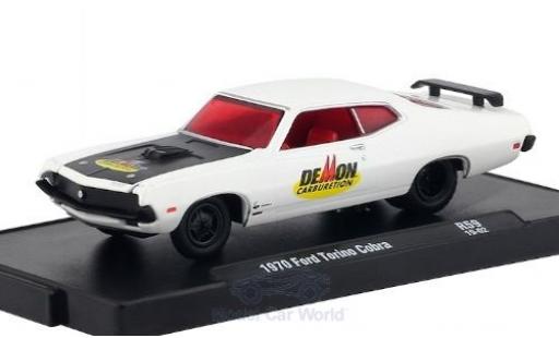 Coche miniatura Ford Torino 1/64 M2 Machines Cobra blanco/Dekor DeMon Carburetion 1970 Ford Torino 1/64 M2 Machines Cobra blanco/Dekor DeMon Carburetion 1970 coche miniatura