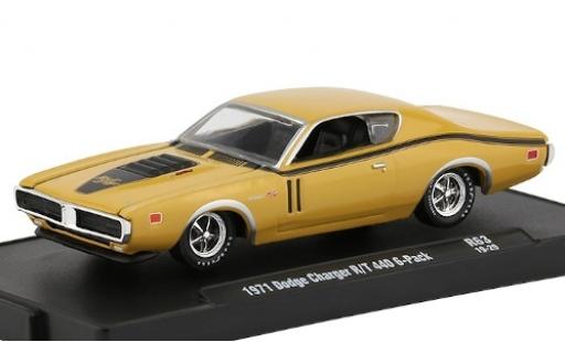 Coche miniatura Dodge Charger 1/64 M2 Machines R/T 440 6-Pack beige/negro 1971 Dodge Charger 1/64 M2 Machines R/T 440 6-Pack beige/negro 1971 coche miniatura