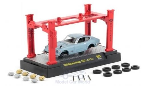 Coche miniatura Nissan Fairlady Z 1/64 M2 Machines 432 azul RHD 1970 Model-Kit Bausatz inklusive 4 Ersatzrädern Nissan Fairlady Z 1/64 M2 Machines 432 azul RHD 1970 Model-Kit Bausatz inklusive 4 Ersatzrädern coche miniatura