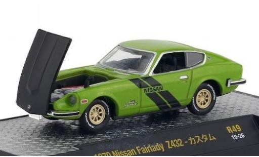 Coche miniatura Nissan Fairlady Z 1/64 M2 Machines 432 metalico verde/matt-negro RHD 1970 Nissan Fairlady Z 1/64 M2 Machines 432 metalico verde/matt-negro RHD 1970 coche miniatura
