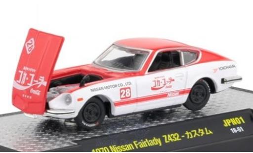 Nissan Fairlady Z Z432 1/64 M2 Machines 432 rojo/blanco Coca Cola 1970 coche miniatura