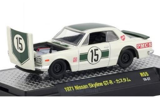 Nissan Skyline 1/64 M2 Machines GT-R RHD No.15 1971 coche miniatura