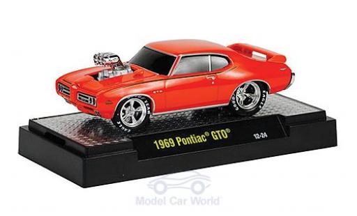 Coche miniatura Pontiac GTO 1/64 M2 Machines naranja 1969 Motorhaube mit Funktion Ground Pounders Pontiac GTO 1/64 M2 Machines naranja 1969 Motorhaube mit Funktion Ground Pounders coche miniatura