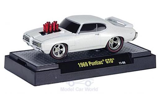 Coche miniatura Pontiac GTO 1/64 M2 Machines Tuning metalico blanco 1969 Motorhaube mit Funktion Pontiac GTO 1/64 M2 Machines Tuning metalico blanco 1969 Motorhaube mit Funktion coche miniatura