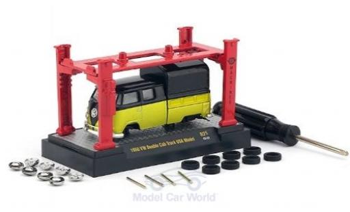 Volkswagen T1 1/64 M2 Machines DoKa amarillo/negro 1960 Model-Kit Bausatz inklusive 4 Ersatzrädern coche miniatura