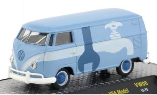 Coche miniatura Volkswagen T1 B 1/64 M2 Machines Kastenwagen azul/Dekor 1960 USA-Version Volkswagen T1 B 1/64 M2 Machines Kastenwagen azul/Dekor 1960 USA-Version coche miniatura