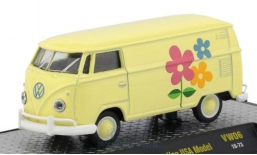 Coche miniatura Volkswagen T1 1/64 M2 Machines Kastenwagen amarillo/Dekor 1960 USA-Version Volkswagen T1 1/64 M2 Machines Kastenwagen amarillo/Dekor 1960 USA-Version coche miniatura