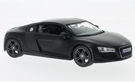 Audi R8 1/24 Maisto matt-negro coche miniatura