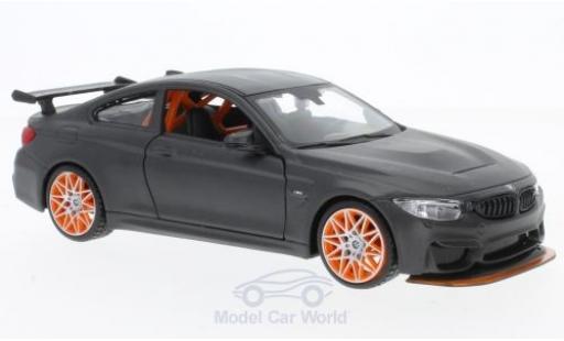 Bmw M4 1/24 Maisto GTS matt-gris coche miniatura