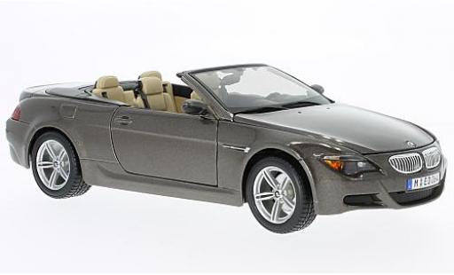 Bmw M6 1/18 Maisto Cabriolet (E64) metalico marron coche miniatura