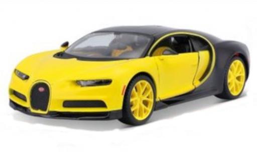 Coche miniatura Bugatti Chiron 1/24 Maisto amarillo/negro 2018 Bugatti Chiron 1/24 Maisto amarillo/negro 2018 coche miniatura