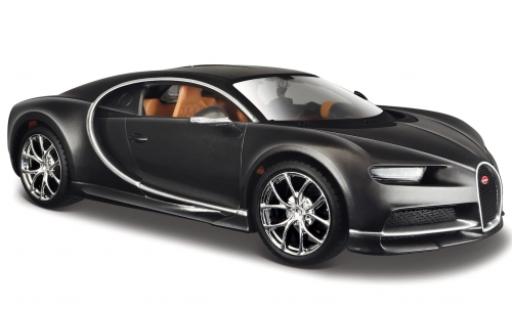 Coche miniatura Bugatti Chiron 1/24 Maisto metalico gris 2016 Bugatti Chiron 1/24 Maisto metalico gris 2016 coche miniatura