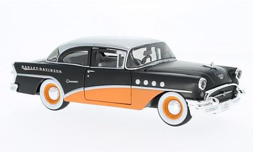 Coche miniatura Buick Century 1/24 Maisto matt-negro/naranja Harley-Davidson 1955 Buick Century 1/24 Maisto matt-negro/naranja Harley-Davidson 1955 coche miniatura