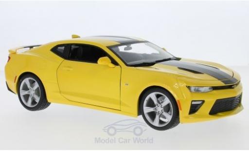 Coche miniatura Chevrolet Camaro SS 1/18 Maisto SS metalico amarillo/negro 2016 Chevrolet Camaro SS 1/18 Maisto SS metalico amarillo/negro 2016 coche miniatura