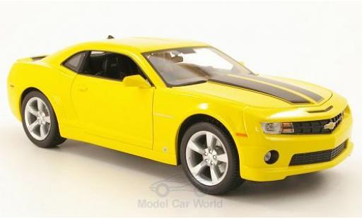 Coche miniatura Chevrolet Camaro RS 1/18 Maisto SS RS amarillo 2010 mit negroen Streifen Chevrolet Camaro RS 1/18 Maisto SS RS amarillo 2010 mit negroen Streifen coche miniatura