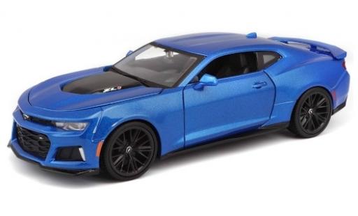Coche miniatura Chevrolet Camaro 1/24 Maisto ZL1 metalico azul 2017 Chevrolet Camaro 1/24 Maisto ZL1 metalico azul 2017 coche miniatura