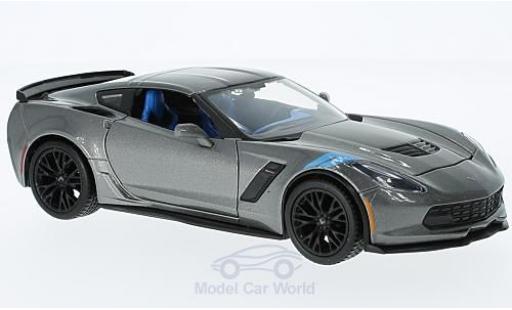 Coche miniatura Chevrolet Corvette 1/24 Maisto Grand Sport metalico gris 2017 ohne Vitrine Chevrolet Corvette 1/24 Maisto Grand Sport metalico gris 2017 ohne Vitrine coche miniatura