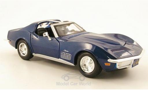 Coche miniatura Chevrolet Corvette C3 1/24 Maisto metalico azul 1970 Chevrolet Corvette C3 1/24 Maisto metalico azul 1970 coche miniatura