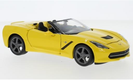 Coche miniatura Chevrolet Corvette 1/24 Maisto Stingray (C7) Convertible amarillo 2014 Chevrolet Corvette 1/24 Maisto Stingray (C7) Convertible amarillo 2014 coche miniatura