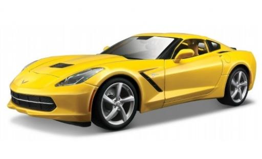 Chevrolet Corvette 1/18 Maisto Stingray (C7) amarillo 2014 coche miniatura