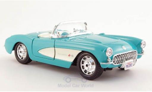 Coche miniatura Chevrolet Corvette C1 1/24 Maisto türkis/blanco 1957 Chevrolet Corvette C1 1/24 Maisto türkis/blanco 1957 coche miniatura