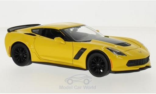 Chevrolet Corvette C7 1/24 Maisto Z06 amarillo 2015 coche miniatura