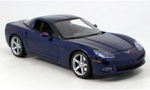 Chevrolet Corvette 1/18 Maisto Z06 metalico azul sans Vitrine coche miniatura