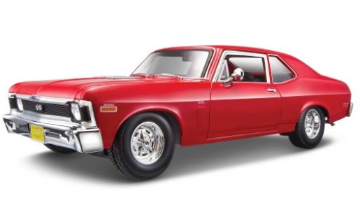 Coche miniatura Chevrolet Nova 1/18 Maisto SS Coupe rojo 1970 Chevrolet Nova 1/18 Maisto SS Coupe rojo 1970 coche miniatura