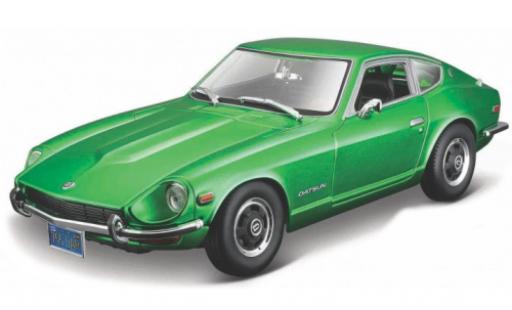 Coche miniatura Datsun 240Z 1/18 Maisto metalico verde 1971 Datsun 240Z 1/18 Maisto metalico verde 1971 coche miniatura