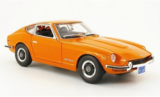 Coche miniatura Datsun 240Z 1/18 Maisto naranja 1971 Datsun 240Z 1/18 Maisto naranja 1971 coche miniatura