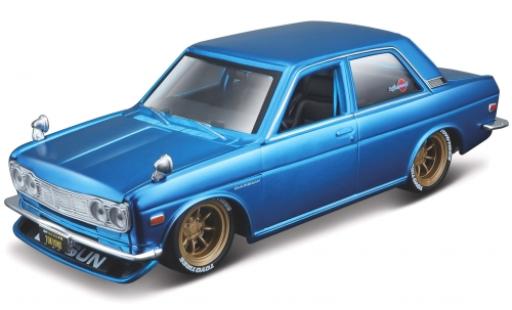 Datsun 510 1/24 Maisto metalico azul 1971 coche miniatura