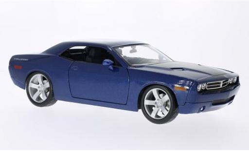 Dodge Challenger 1/18 Maisto Concept metalico azul/matt-negro 2006 coche miniatura